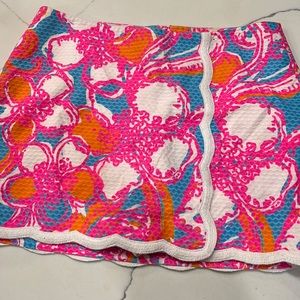 🌸Lilly Pulitzer Michelina scalloped edge golf skirt skort